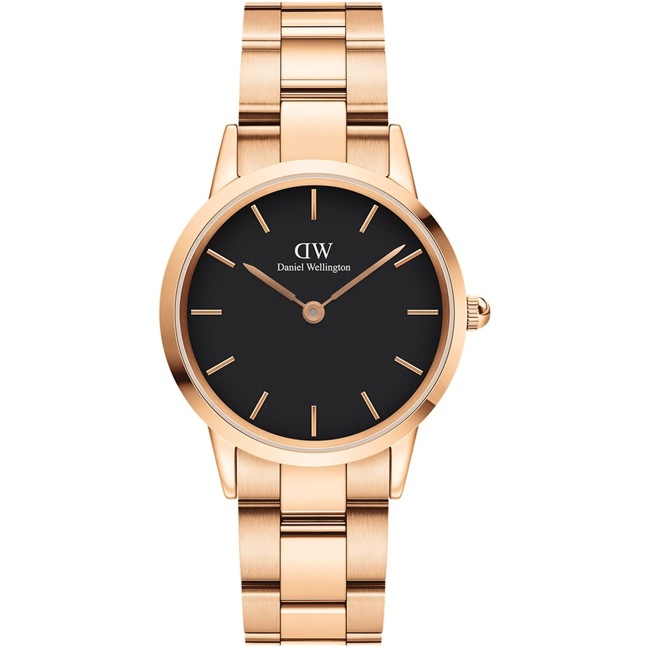 Daniel Wellington Iconic Link 32 Rose Gold Black - DW00100212