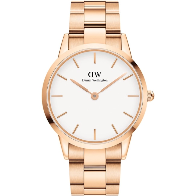 Daniel Wellington Iconic Link 40 Rose Gold White - DW00100343