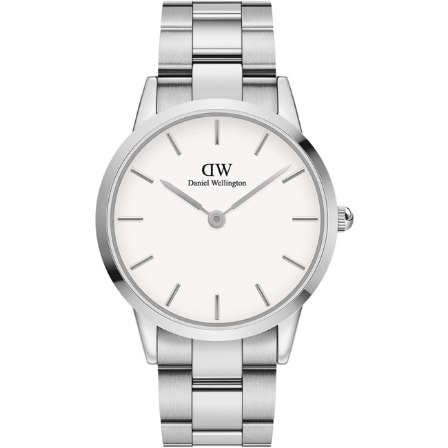 Daniel Wellington Iconic Link 40 Silver White - DW00100341