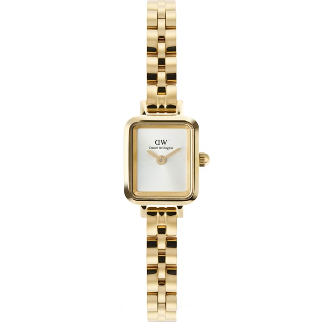 Daniel Wellington Quadro Mini Arch 3-link White Sunray Gold - DW00100850