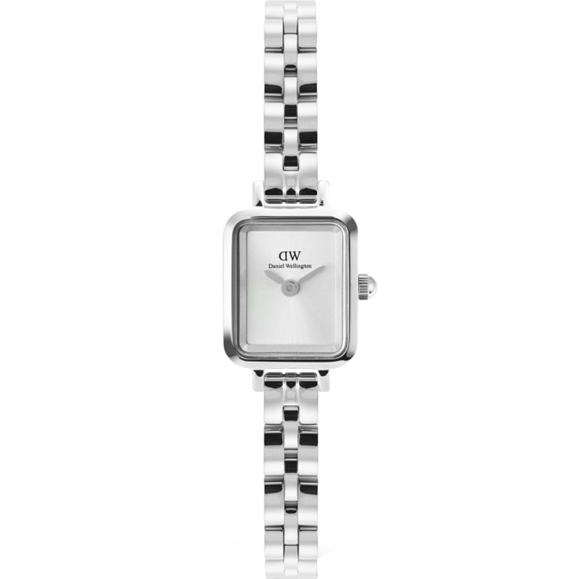 Daniel Wellington Quadro Mini Arch 3-link White Sunray Silver - DW00100844