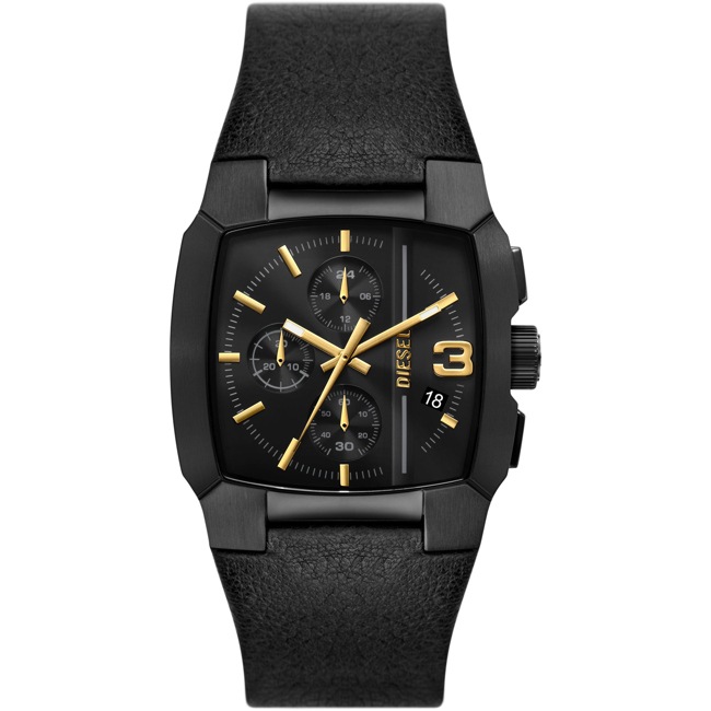 Diesel Cliffhanger Chronographe Cuir Noir - DZ4645