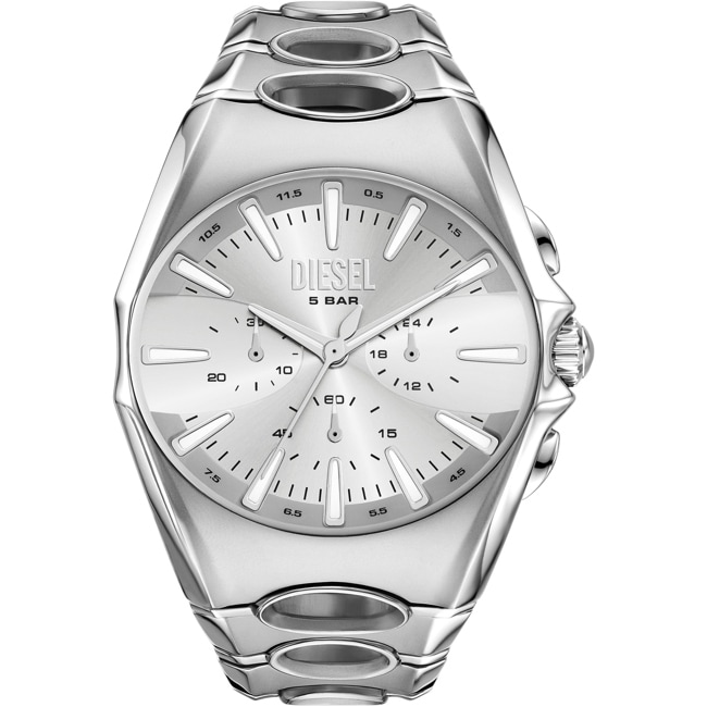 Diesel D-Curve Chronograph Silbrig - DZ4694