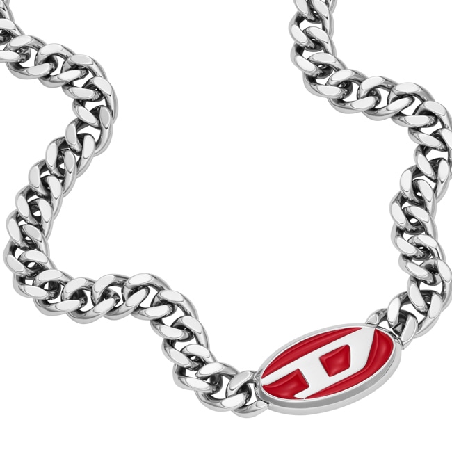 Diesel Necklace Steel D-Logo - DX1446040