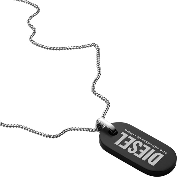Diesel Halskette Single Dog-Tag - DX1349040