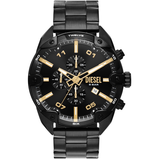 Diesel Spiked Chronograph Schwarz - DZ4644