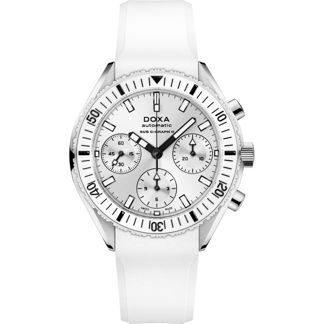 Doxa SUB 200 C-GRAPH II Whitepearl Ceramic - 797.10.011W.23