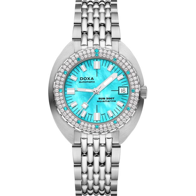 Doxa SUB 200T Diamonds Aquarmarine - 804.10D.241.10