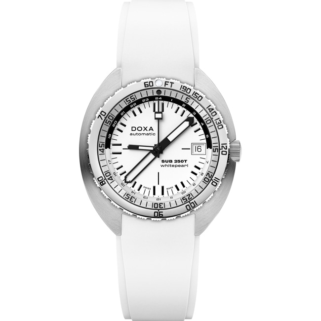 Doxa SUB 250T GMT Whitepearl  Doxa SUB 250T GMT Whitepearl  - 855.10.011.23