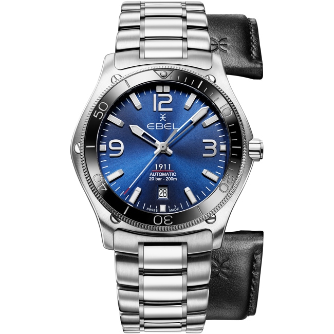 Ebel 1911 Marine Gent Automatic Silbrig / Blau - 1216676