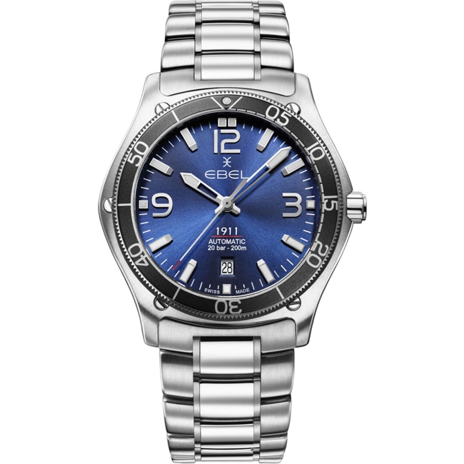 Ebel 1911 Marine Gent Automatic Silbrig / Blau - 1216587