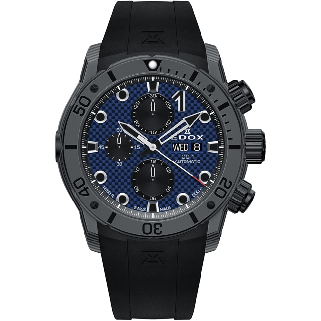 Edox CO-1 Carbon Chronograph Automatic - 01125 CLNGN BUNN