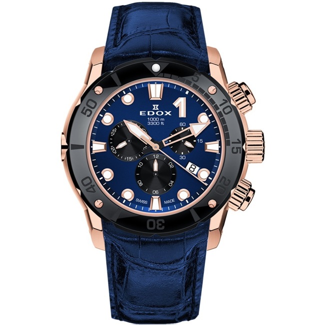 Edox CO-1 Titan Chronograph   - 10242 TINR BUIRN