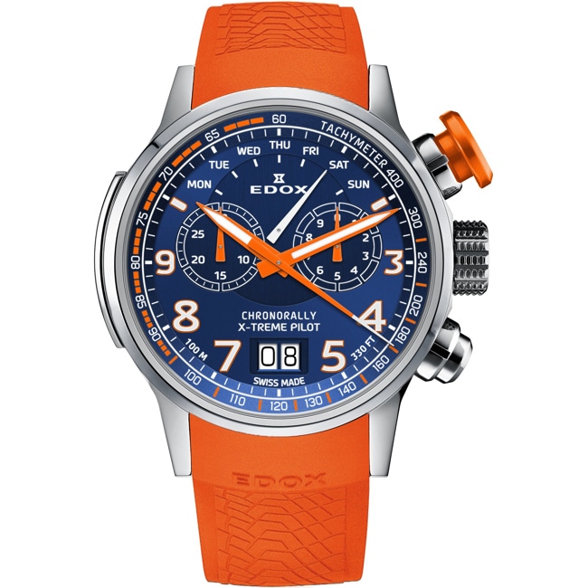 Edox Chronorally X-Treme Pilot Chronograph 48 Edox Chronorally X-Treme Pilot Chronograph 48 - 38001 TINOCAO BUO3