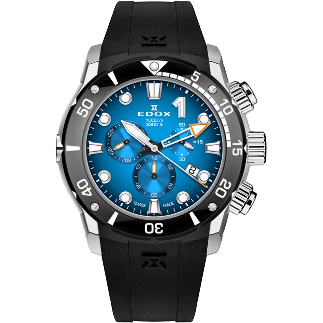 Edox CO-1 Chronograph Titanium Blue - 10242 TIN BUIDN