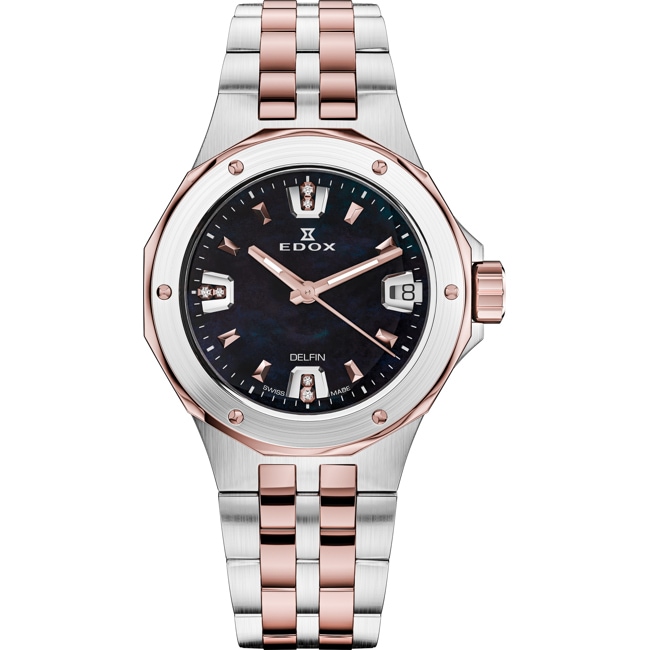 Edox Delfin Diver Date 33 Diamonds - 53100 357RM NANRND