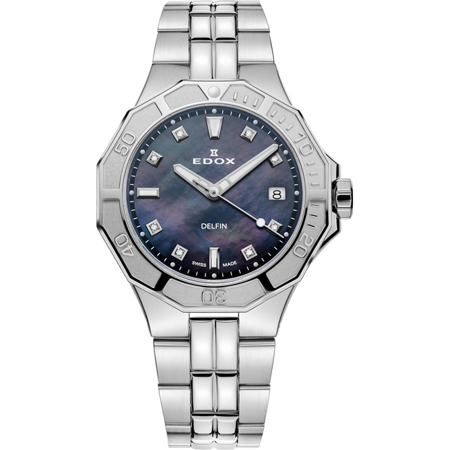 Edox Delfin Diver Date 38 Diamonds - 53020 3M NANND