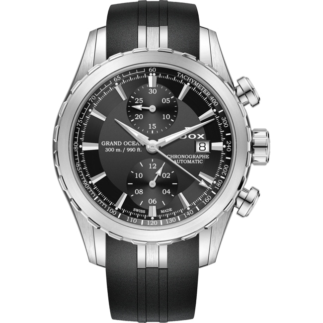 Edox Grand Ocean Chronograph Automatic Black / Silver - 09800 3CA NIN
