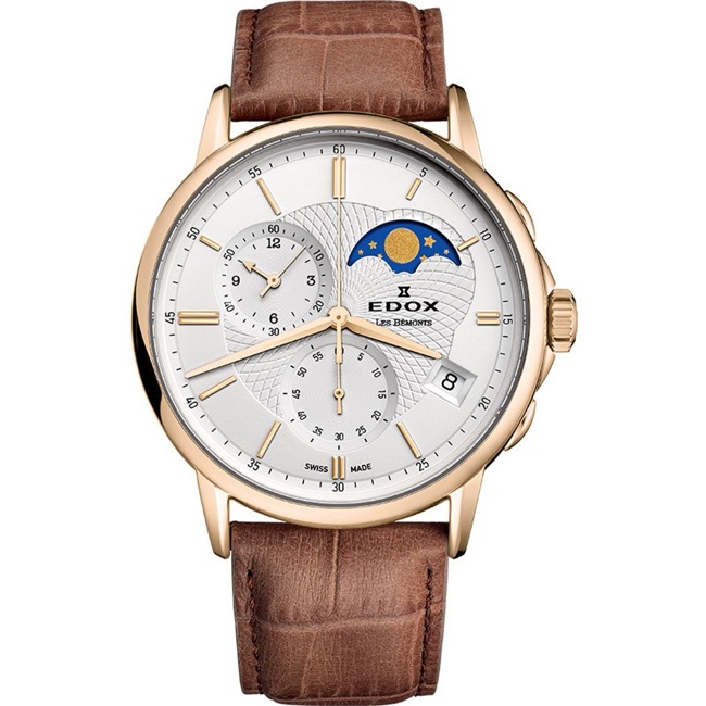 Edox Les Bémonts Chronographe Moonphase - 01651 37J AID