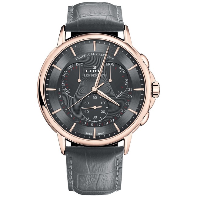 Edox Les Bémonts Perpetual Calender - 01602 37R GIR