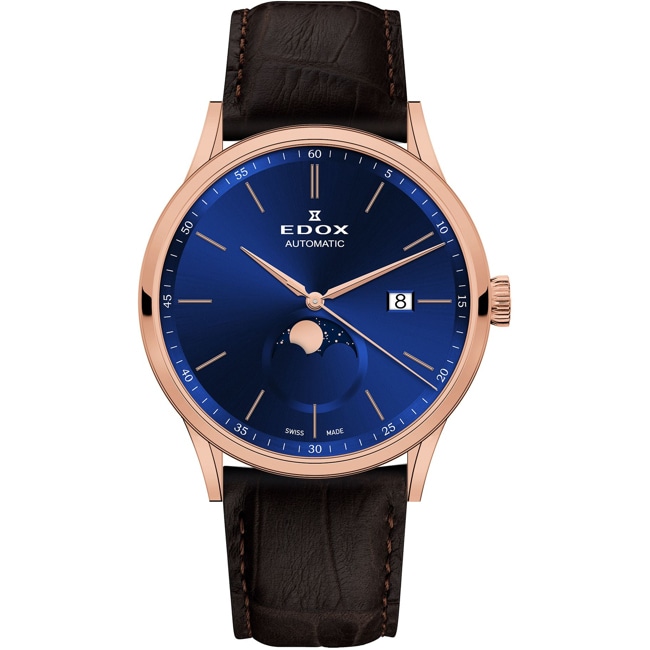 Edox Les Vauberts Automatic Moonphase - 80500 37R BUIR