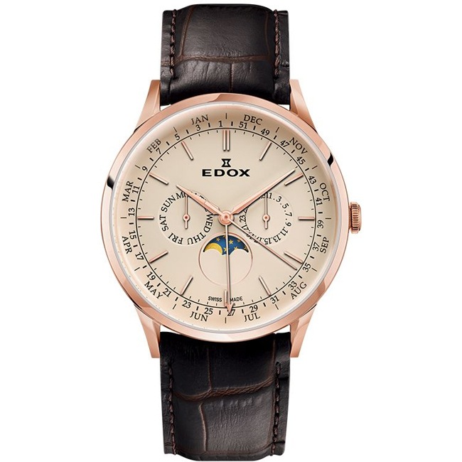 Edox Les Vauberts Moonphase - 40101 37RC BEIR