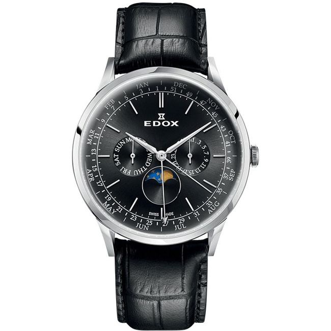 Edox Les Vauberts Moonphase - 40101 3C NIN