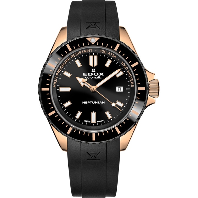 Edox Neptunian Date Automatic Rosé - 80120 37RNNCA NIR