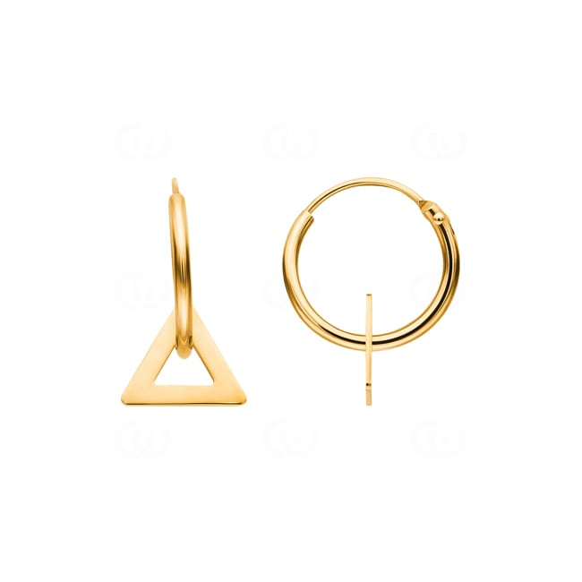 Single Hoop Earring 750/18 K Yellow Gold - 1164.02319/1300