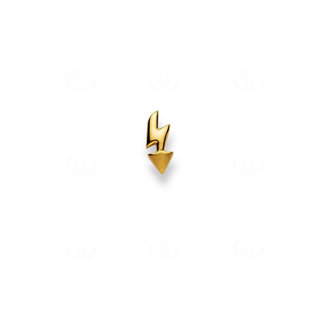 Einzel-Ohrstecker 750/18 K Gelbgold, Blitz Einzel-Ohrstecker 750/18 K Gelbgold, Blitz - 1163.02730/0001