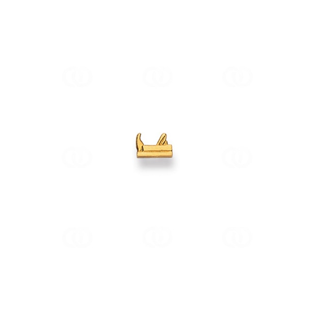 Clou d'oreille simple or jaune 750/18 ct Rabot - 1163.03698/0001