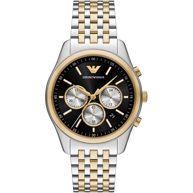 Emporio Armani Antonio Chronograph Two-Tone / Black - AR11713