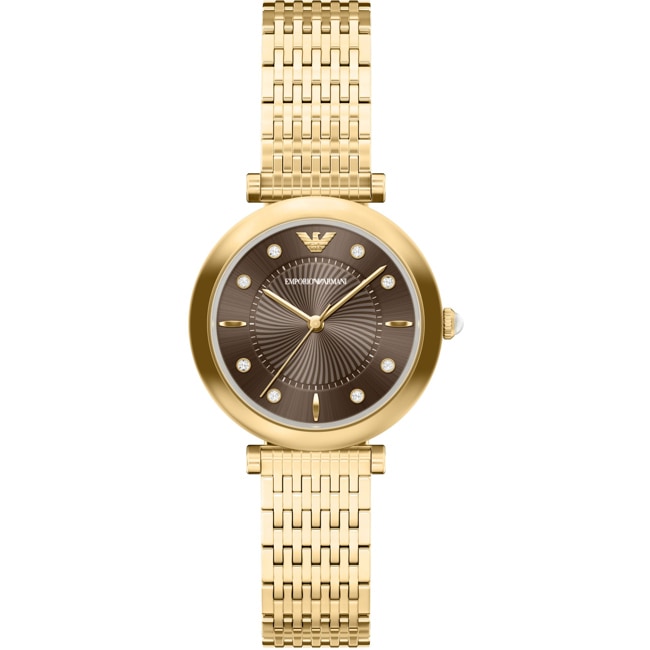 Emporio Armani Archelia Goldig / Braun - AR11810