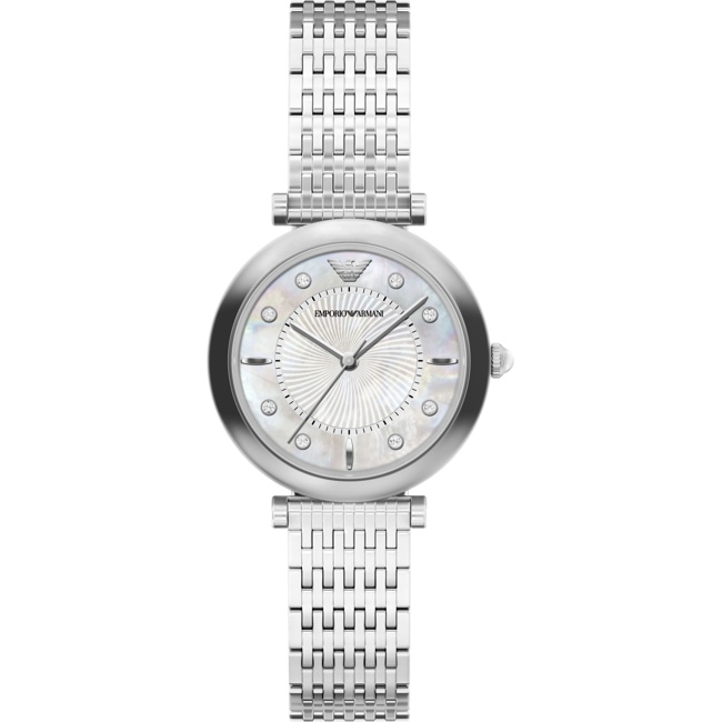 Emporio Armani Archelia Silbrig / Perlmutt  - AR11807