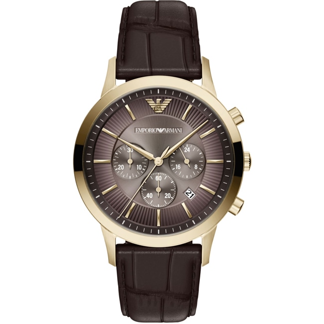 Emporio Armani Archetipo Chronographe Doré / Marron - AR11822