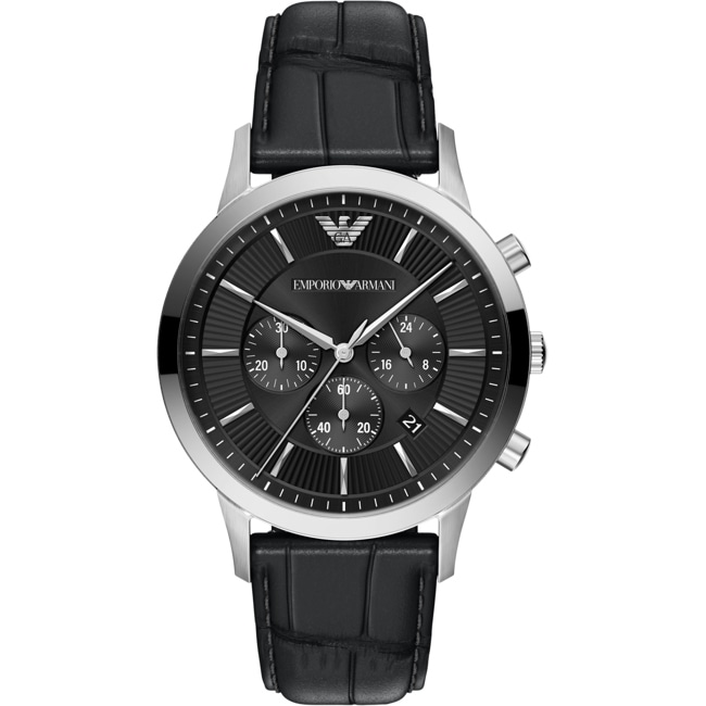 Emporio Armani Archetipo Chronographe Argenté / Noir - AR11820