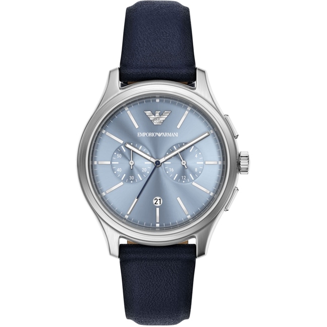 Emporio Armani Dario Chronograph Silvery / Blue - AR11747