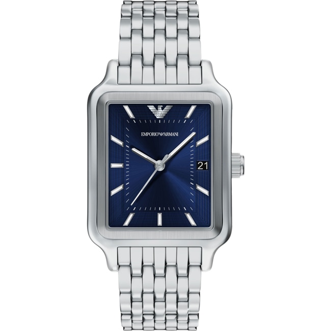 Emporio Armani Diego Date Silvery / Blue - AR11754