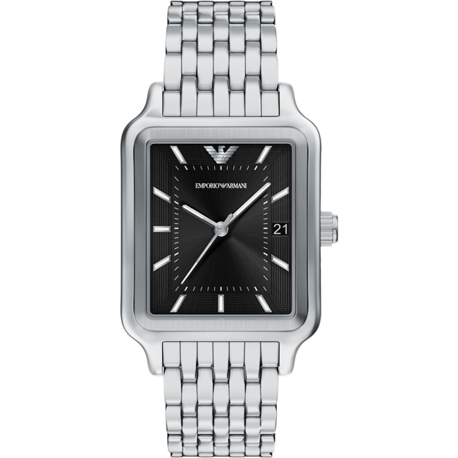 Emporio Armani Diego Date Silvery / Black - AR11755