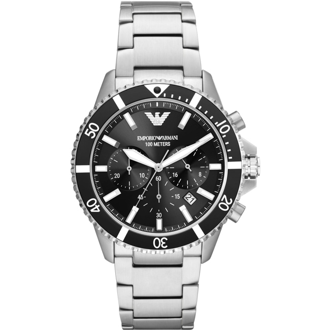Emporio Armani Diver Chrono silbrig - AR11360