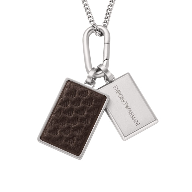 Emporio Armani Eagle Logo Chain Essential Lines Dog Tag - EGS3252040
