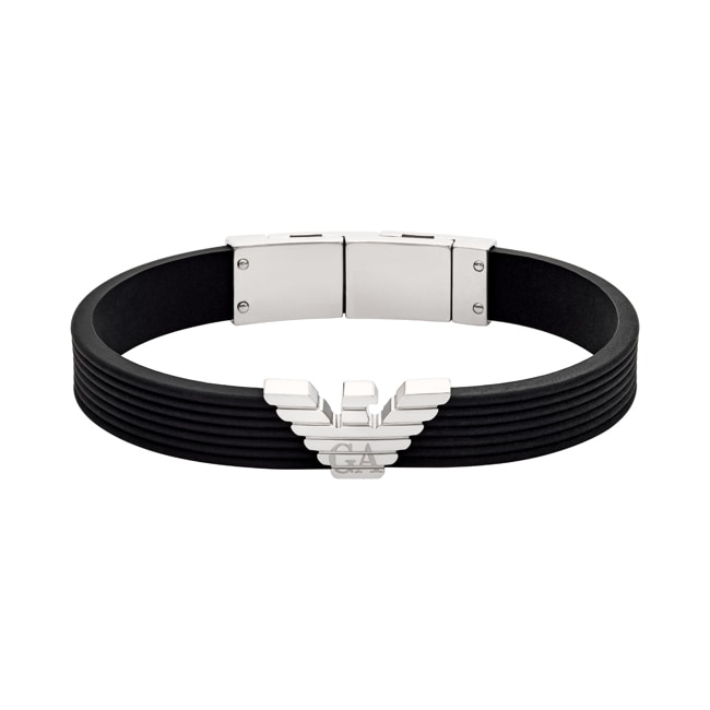 Emporio Armani Eagle Logo Silikonarmband Elemental Link - EGS3168040