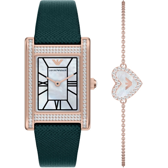 Emporio Armani Genni Rose / Green Set - AR80085SET