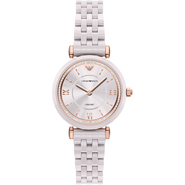 Emporio Armani Gianni T-Bar Ceramica Nude 32 mm - AR70019