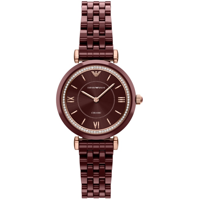 Emporio Armani Gianni T-Bar Ceramica Red 32 mm - AR70020