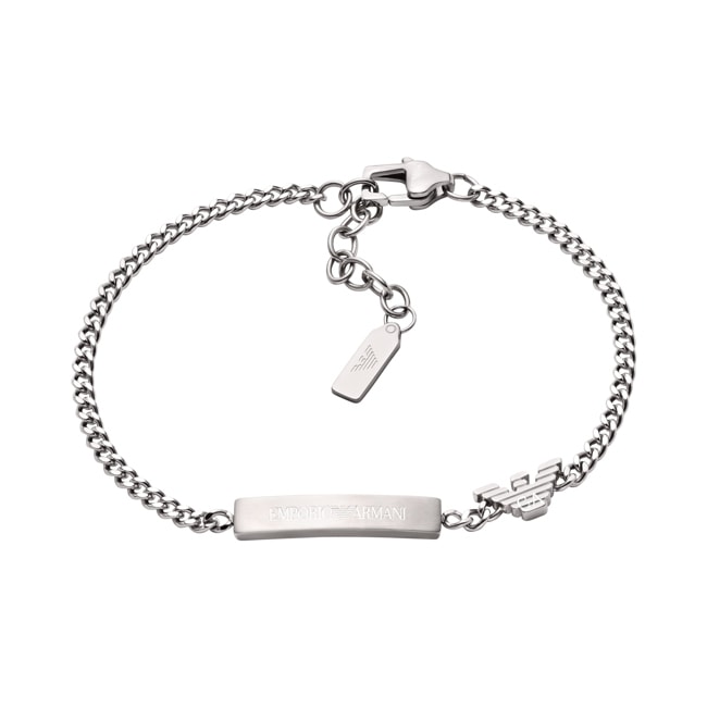 Emporio Armani ID Eagle Logo Armband Imprinted Edges - EGS3310040