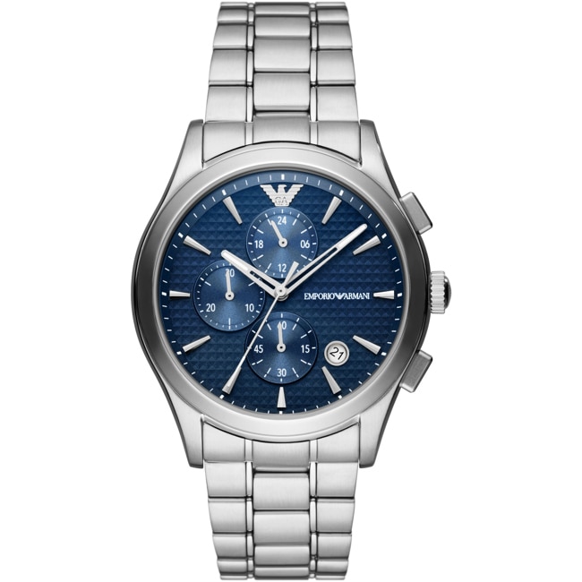 Emporio Armani Paolo Chronograph Silber / Blau - AR11528