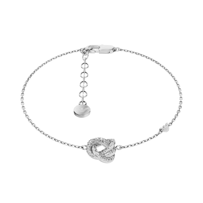 Emporio Armani Sentimental Bracelet Signature Knot Silvery - EGS3422040