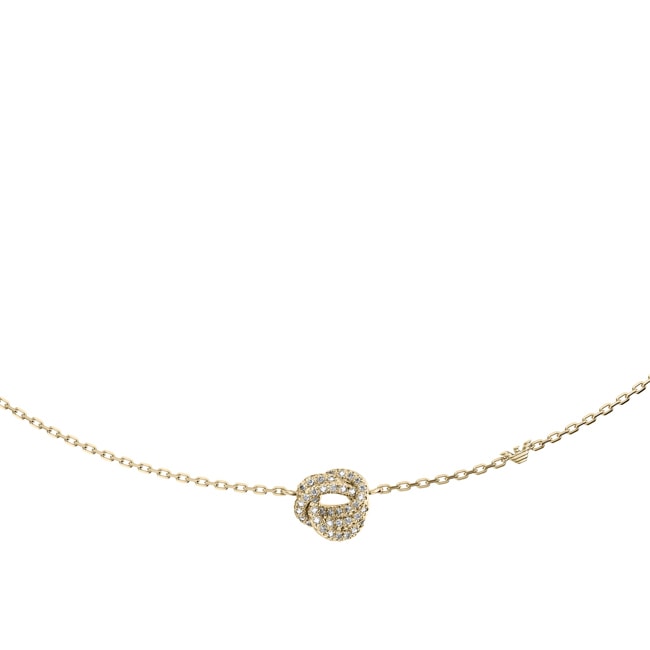 Emporio Armani Sentimental Necklace Pendant Signature Knot Gold - EGS3424710