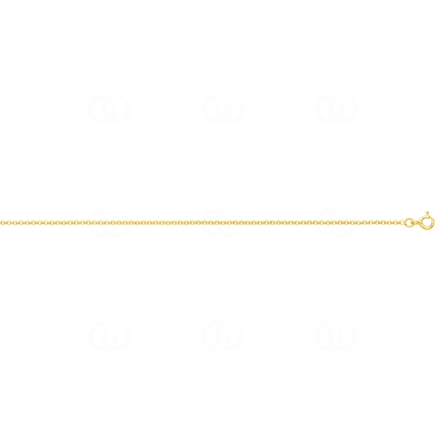Chaîne de cheville jaseron or jaune 750/18 ct 1.5mm - C21CH